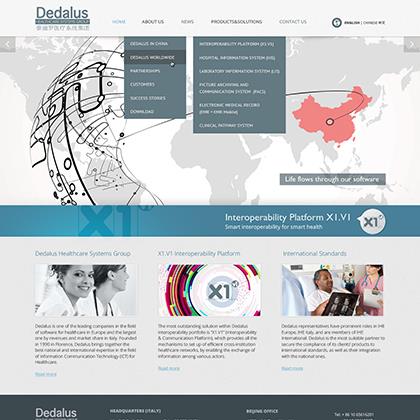 Dedalus China Web Design
